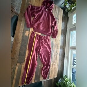 Burgundy Jogger Set
